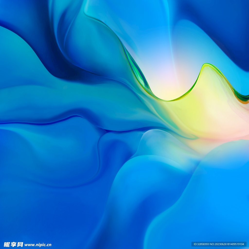 蓝色渐变3d炫彩抽象扭曲背景