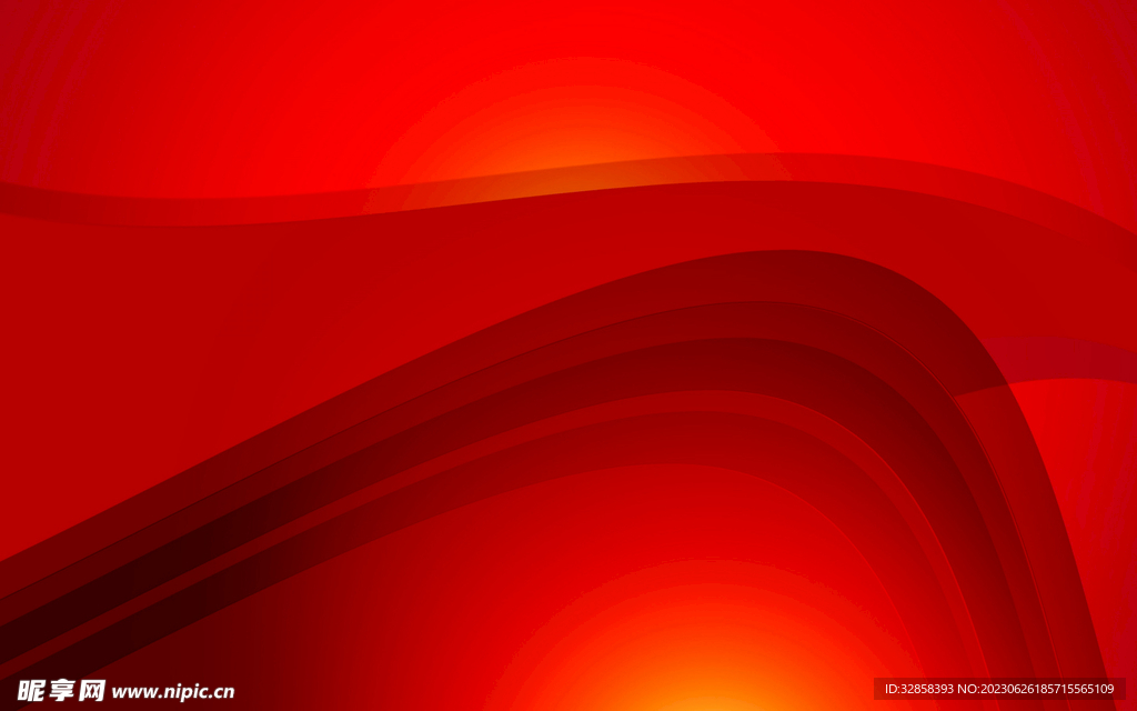 红色渐变抽象科技线条背景