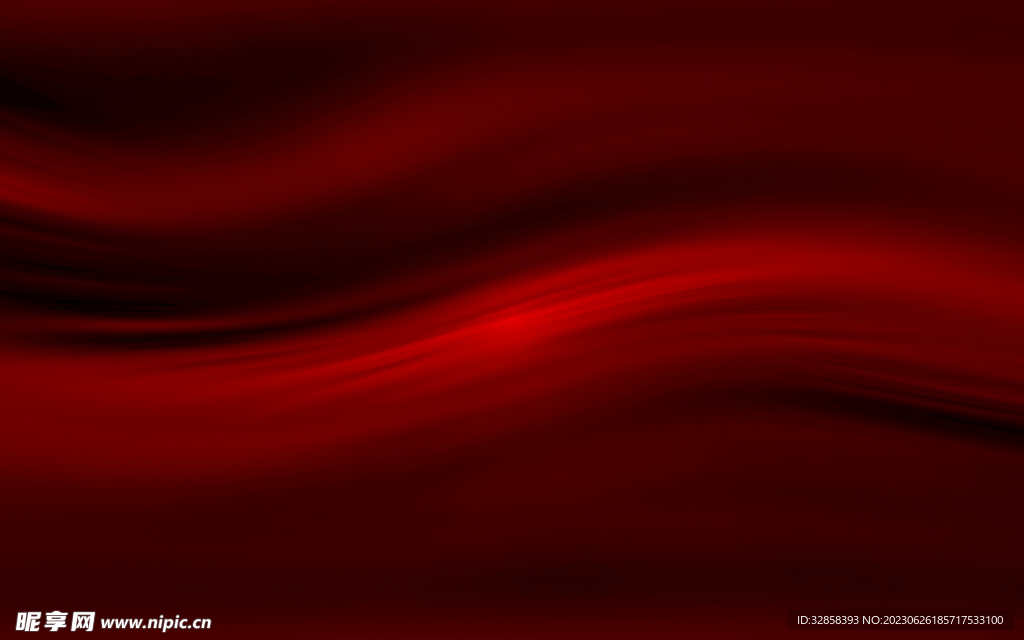 红色发光光线抽象科技线条背景