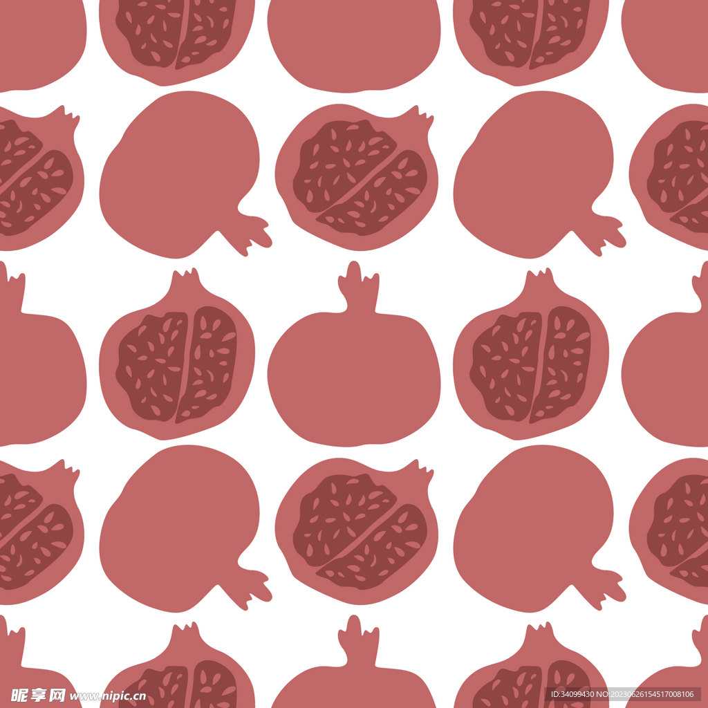 石榴图案