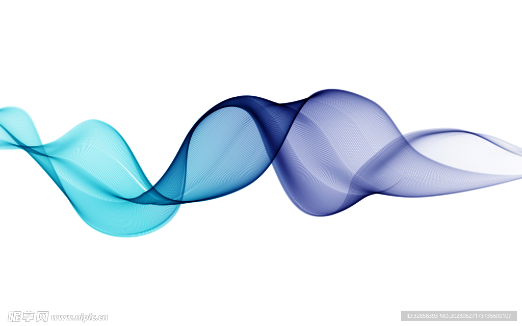 蓝色渐变抽象科技线条背景