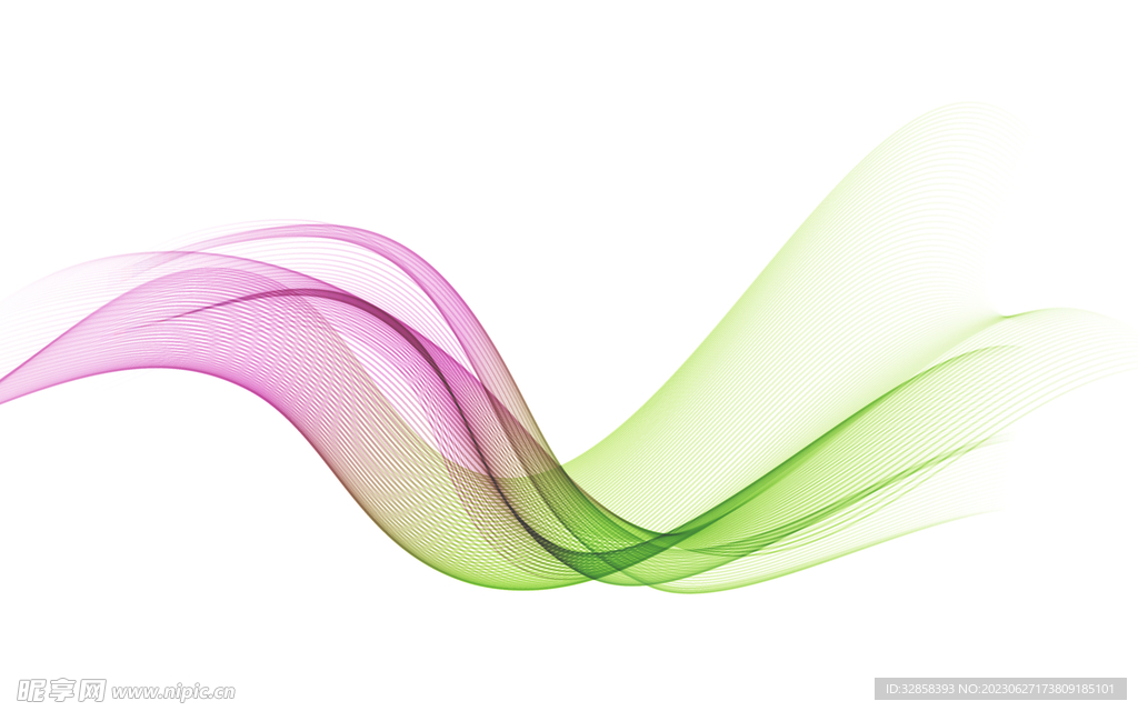 彩色渐变抽象科技线条背景