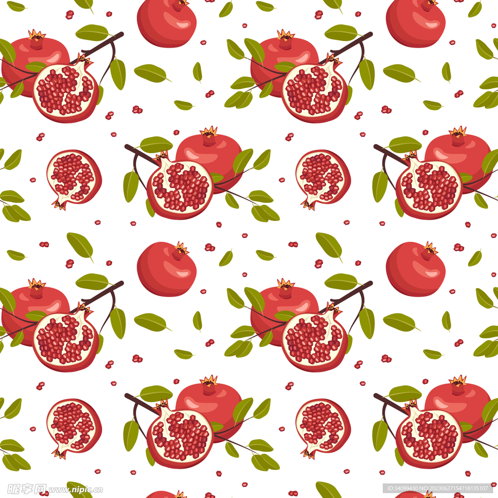 石榴图案