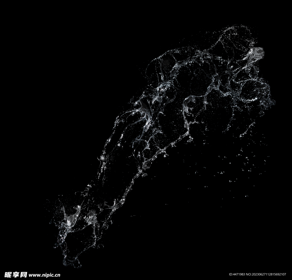水花溅出素材 