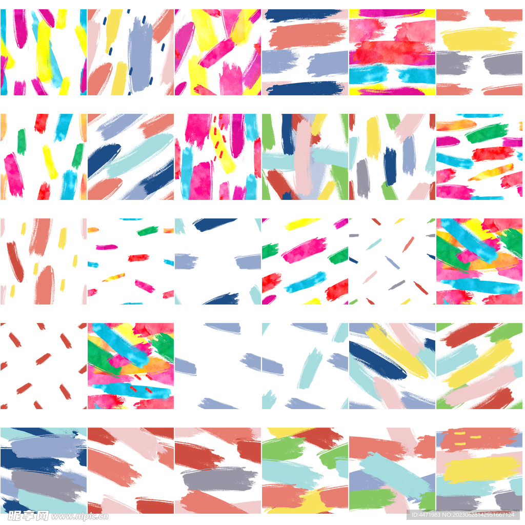 色彩笔触背景