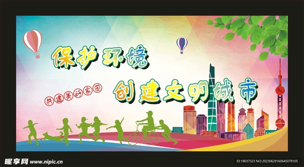 保护环境 宣传展板