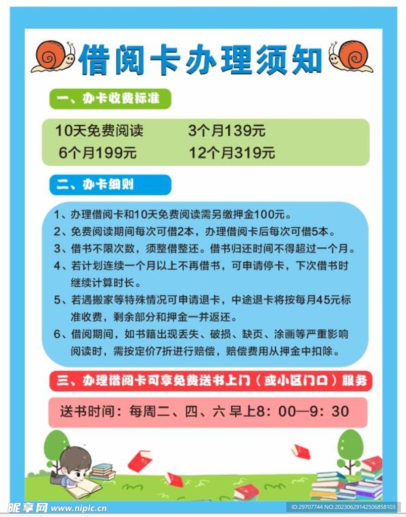 借阅卡须知 