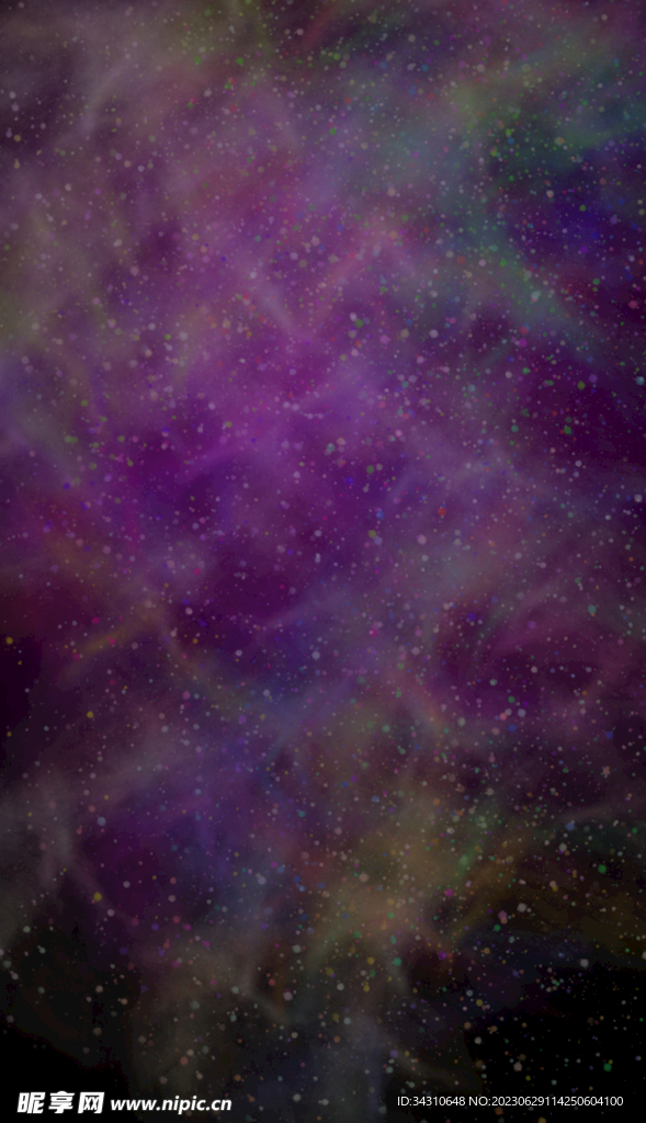星空星星太空彩色散点梦幻背景