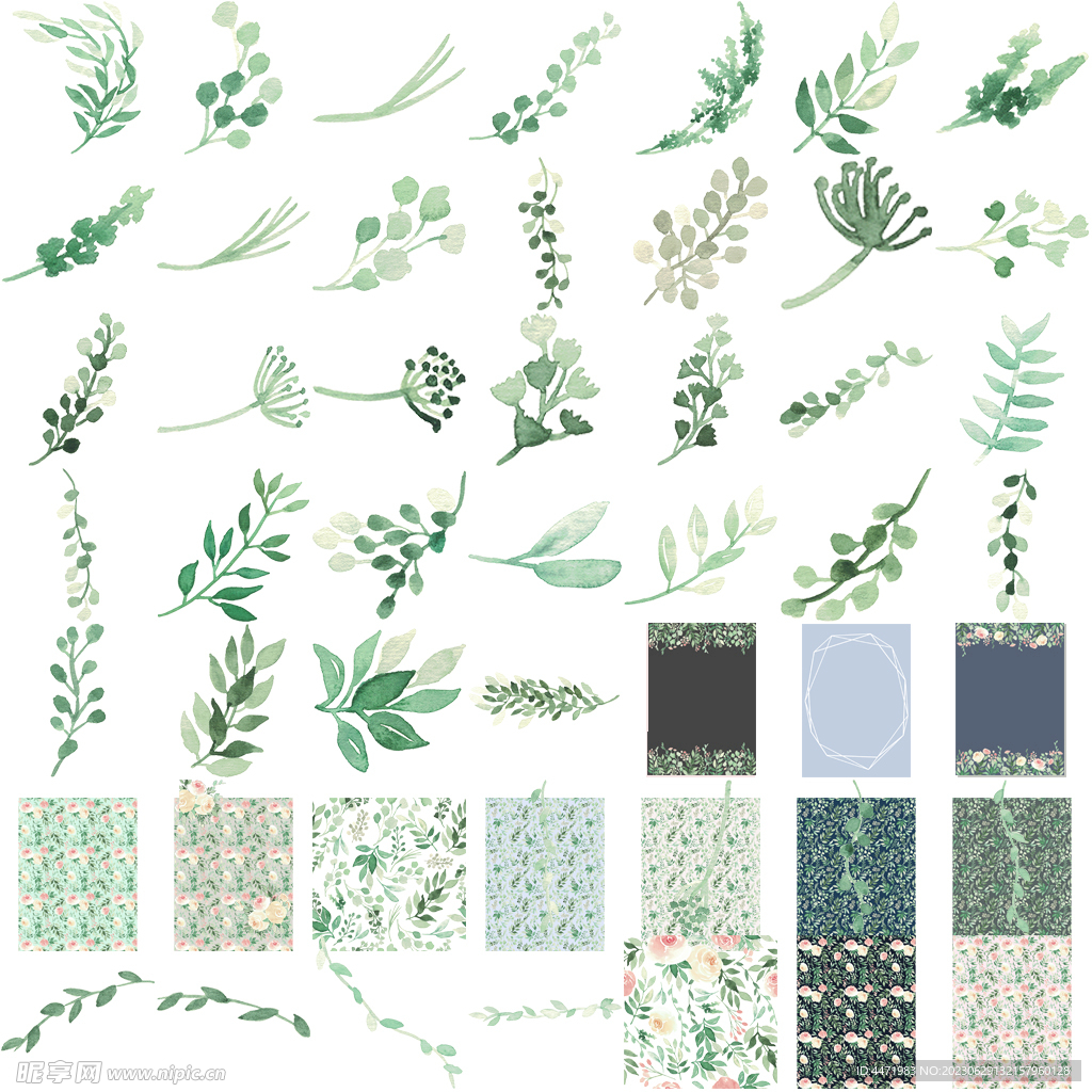 绿植元素合集png