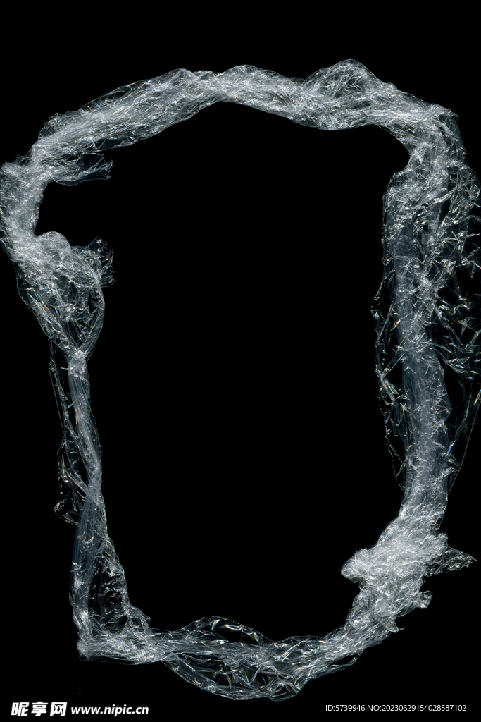 透明塑料袋纹理素材