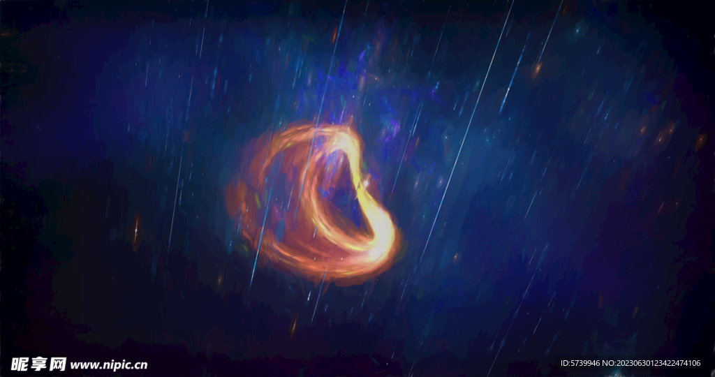 炫彩粒子光线光效舞台背景