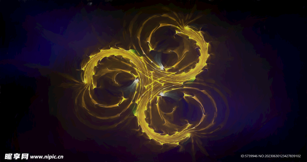 炫彩粒子光线光效舞台背景