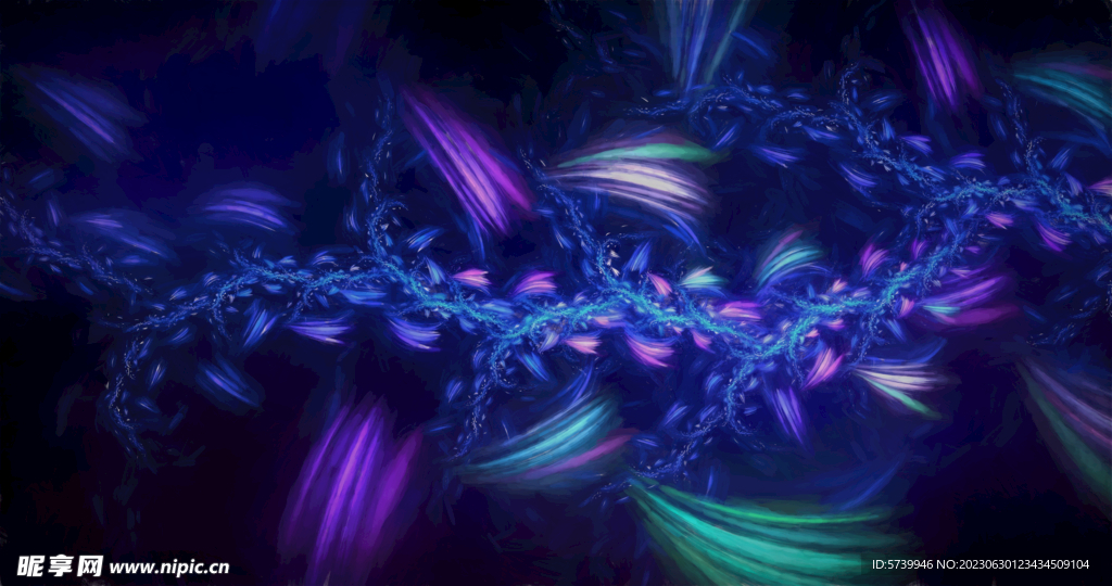 炫彩粒子光线光效舞台背景