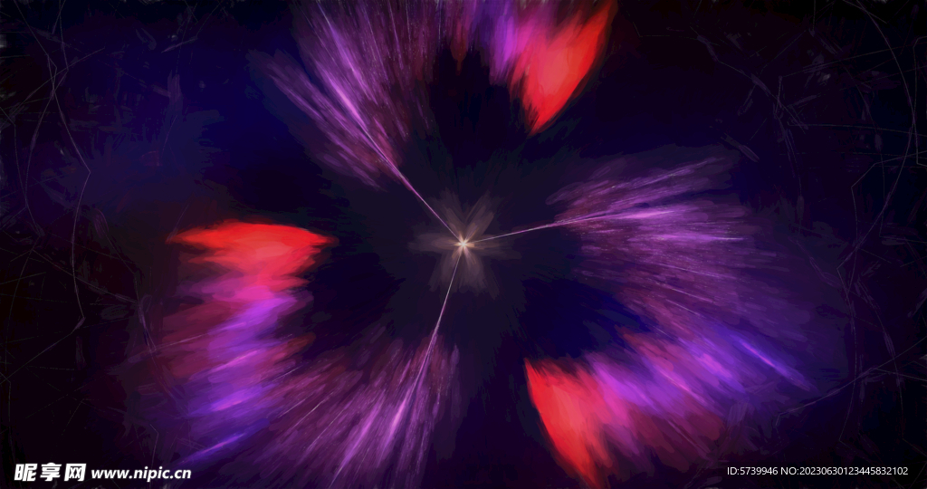 炫彩粒子光线光效舞台背景