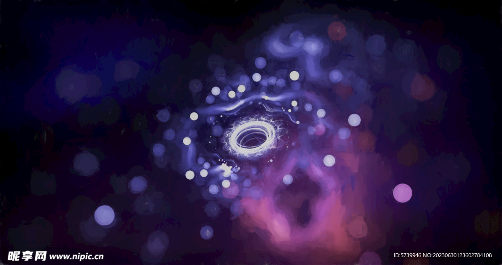 炫彩粒子光线光效舞台背景