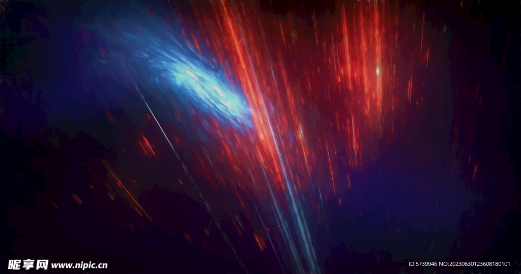 炫彩粒子光线光效舞台背景