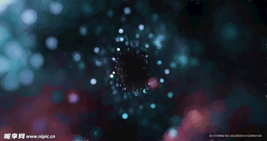 炫彩粒子光线光效舞台背景