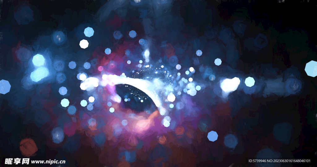 炫彩粒子光线光效舞台背景