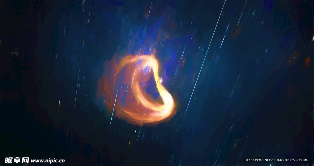 炫彩粒子光线光效舞台背景