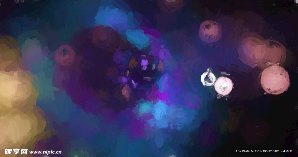 炫彩粒子光线光效舞台背景