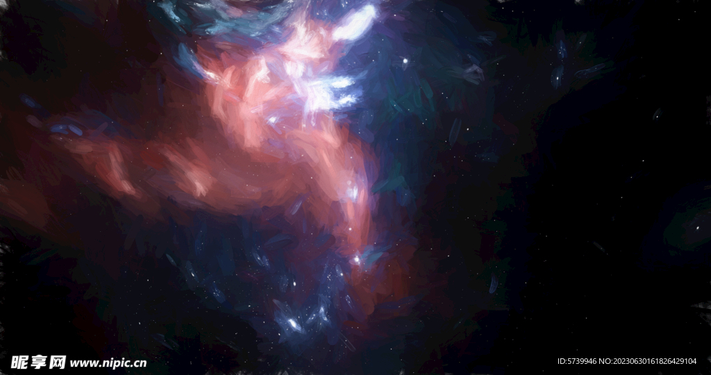 炫彩粒子光线光效舞台背景