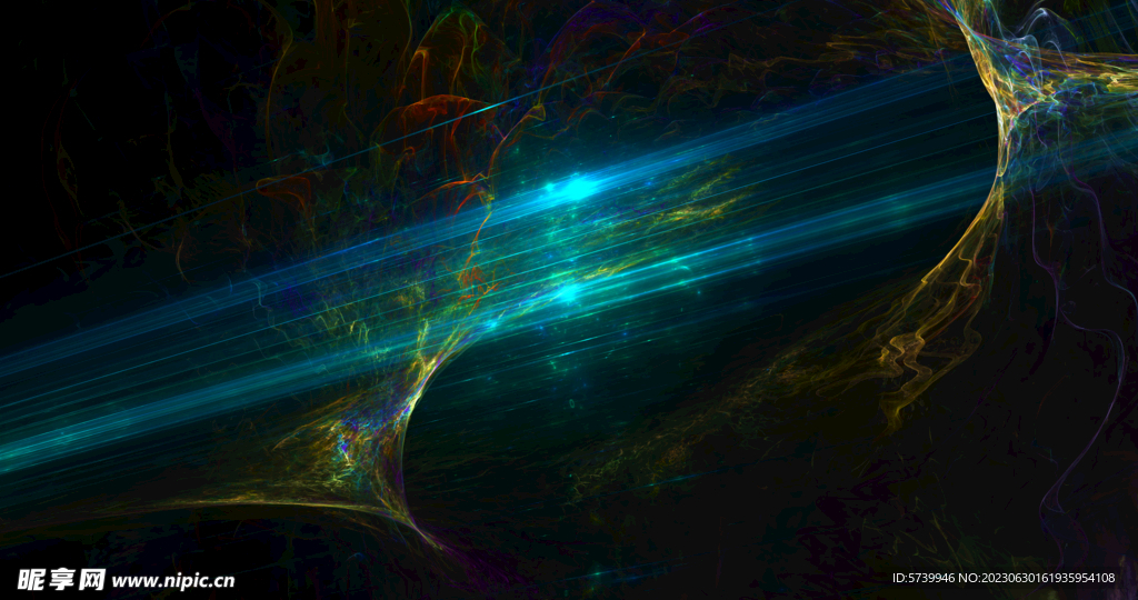 炫彩粒子光线光效舞台背景