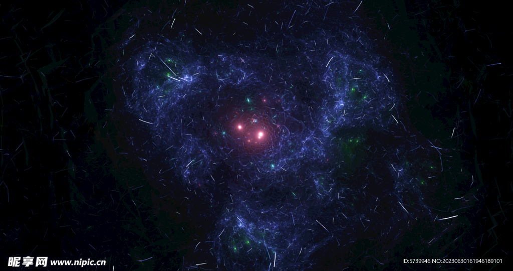 炫彩粒子光线光效舞台背景