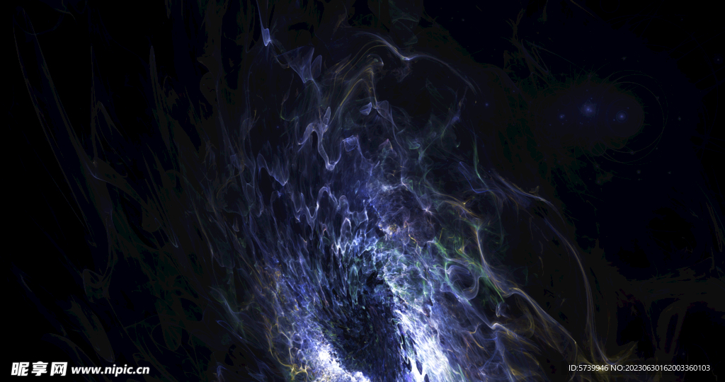 炫彩粒子光线光效舞台背景