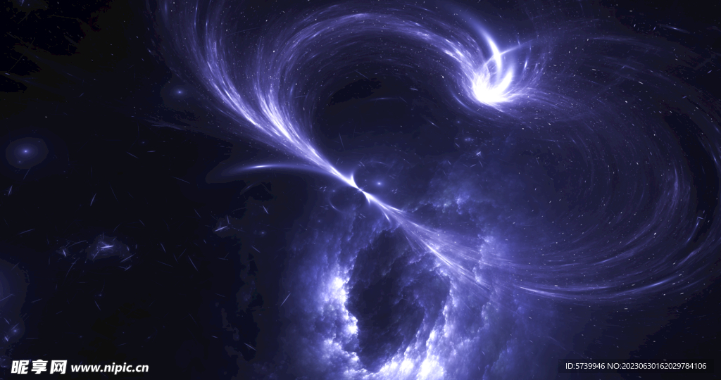 炫彩粒子光线光效舞台背景