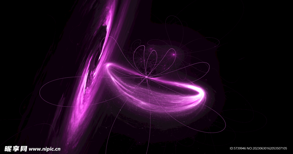 炫彩粒子光线光效舞台背景