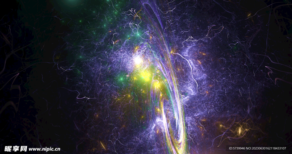 炫彩粒子光线光效舞台背景