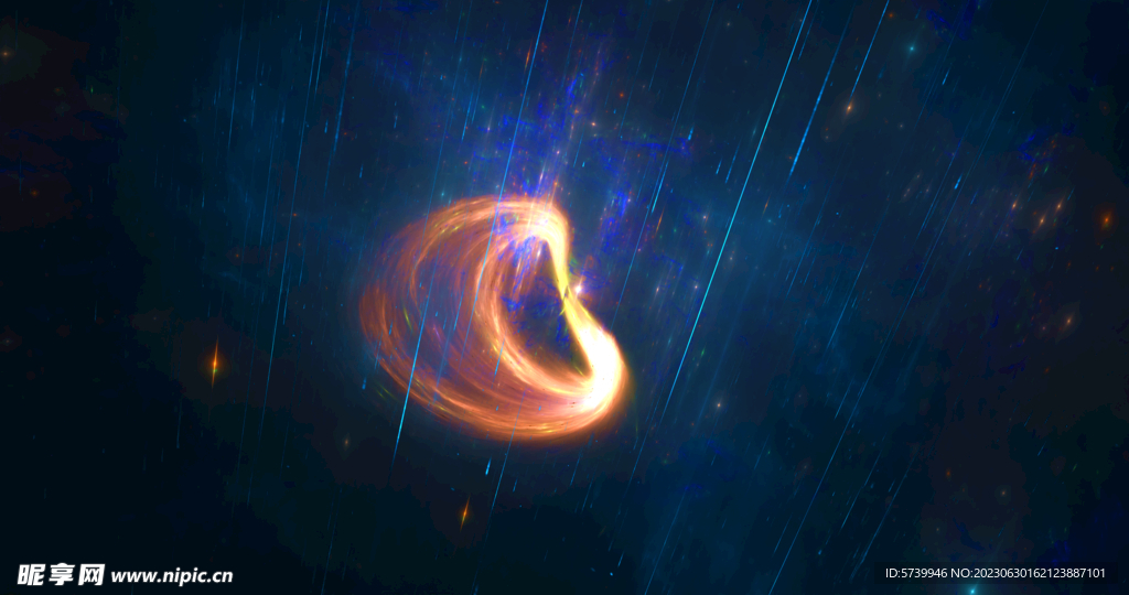 炫彩粒子光线光效舞台背景