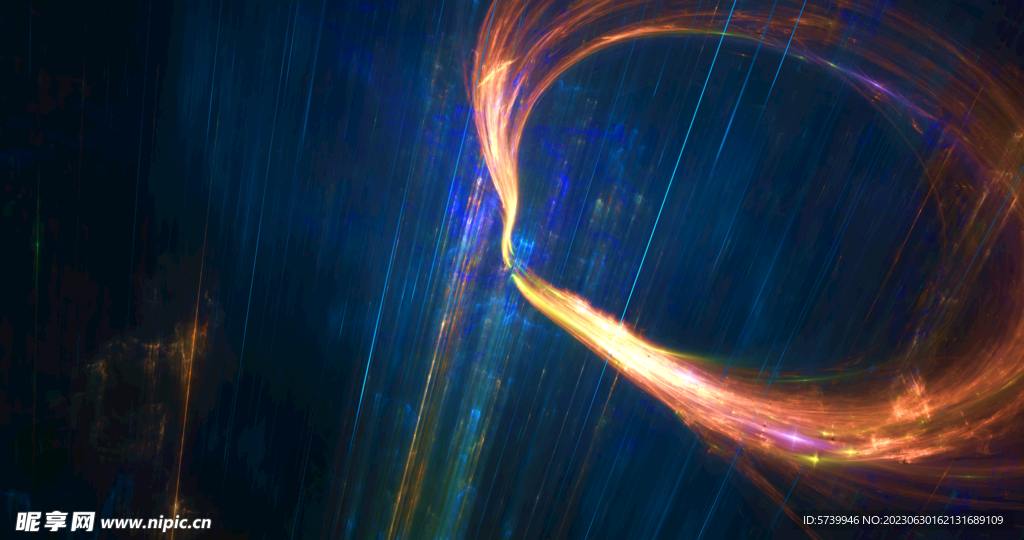 炫彩粒子光线光效舞台背景