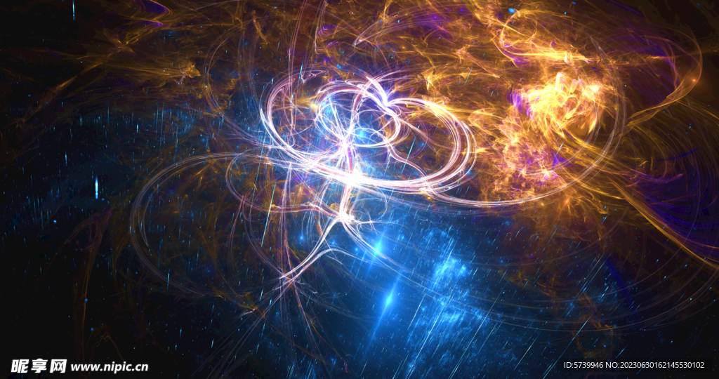 炫彩粒子光线光效舞台背景