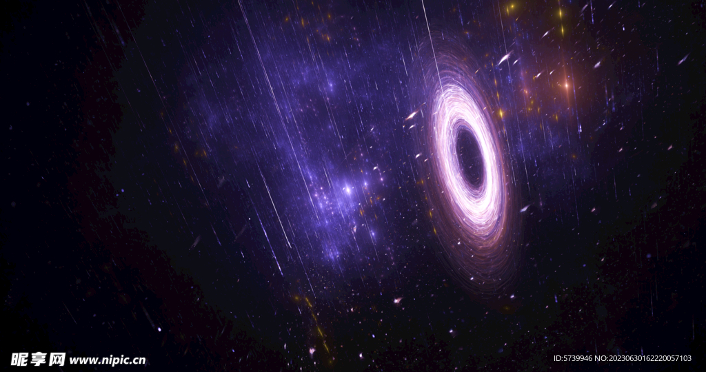 炫彩粒子光线光效舞台背景