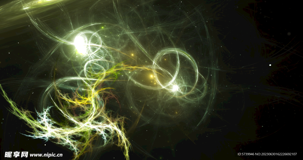 炫彩粒子光线光效舞台背景