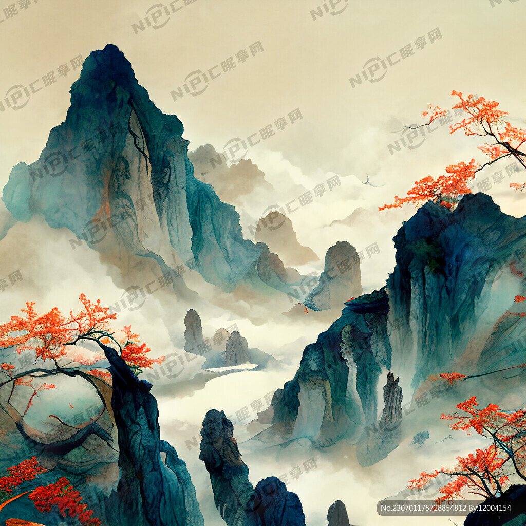 新中式风景 超高清 细节刻画