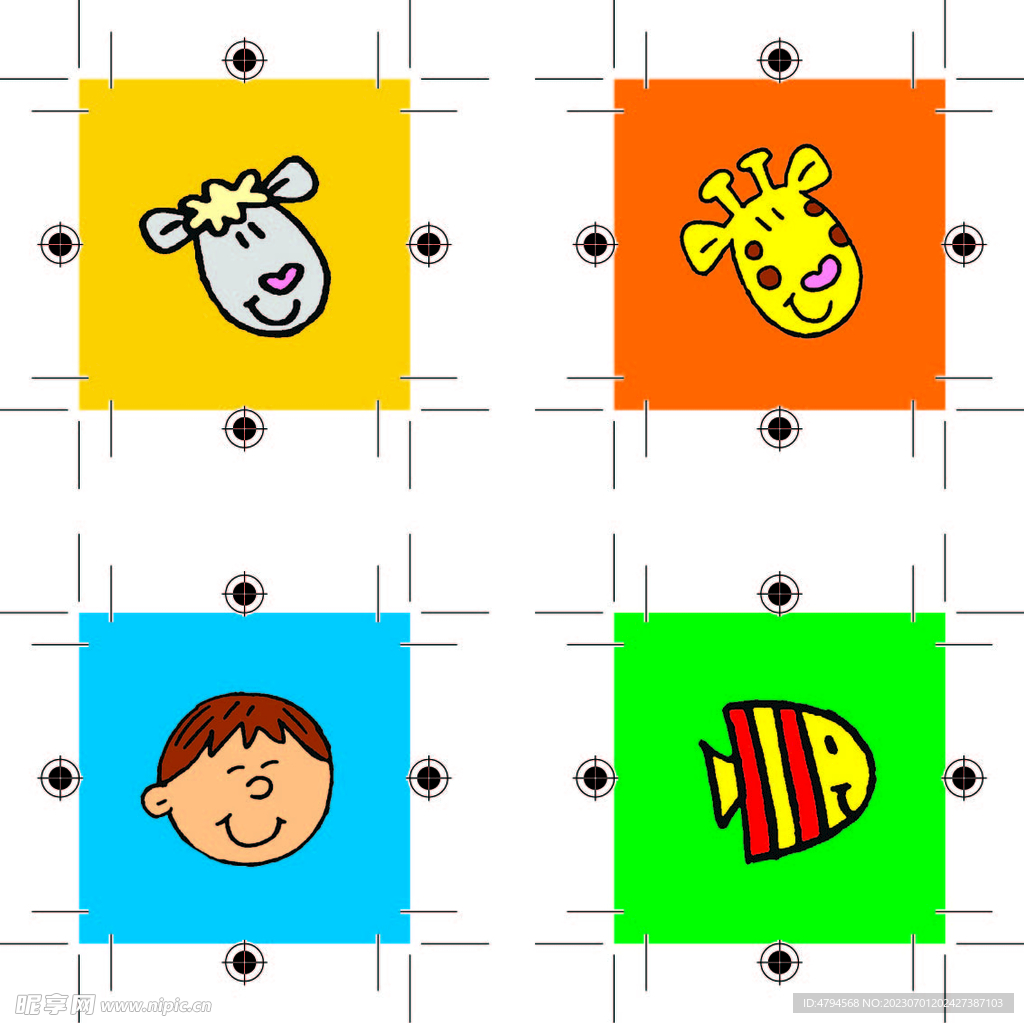 卡通 人物 动物