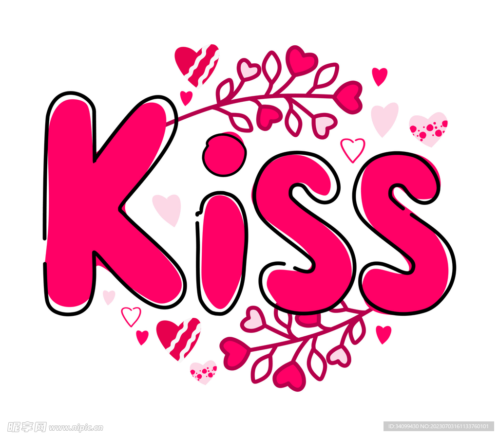 国际接吻日素材