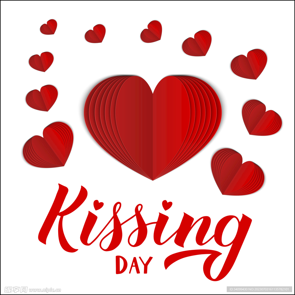 国际接吻日素材