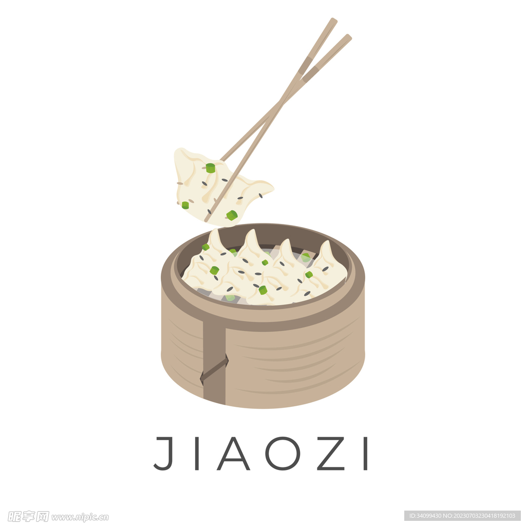 卡通饺子