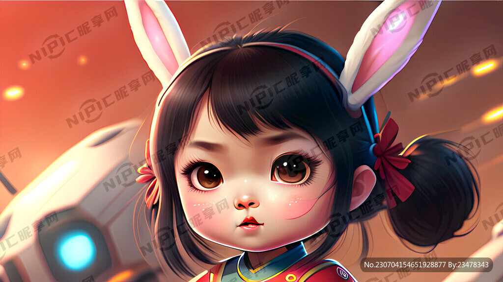 可爱女生 兔年 可爱透着凶险