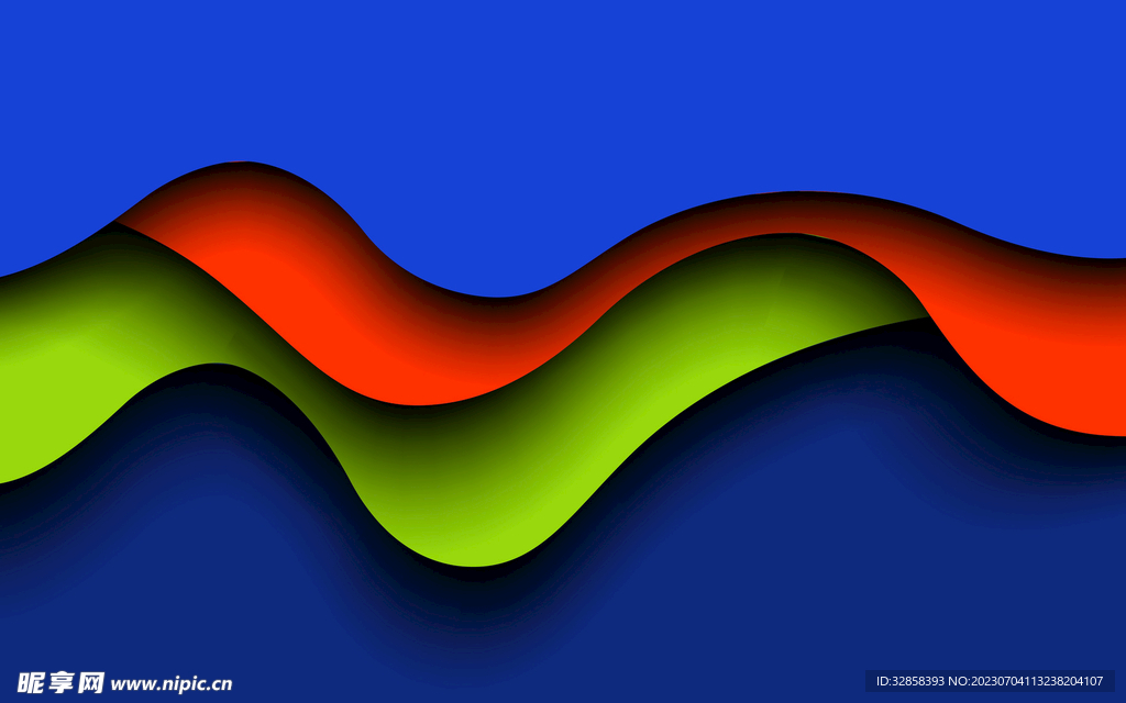 蓝色渐变抽象科技线条背景