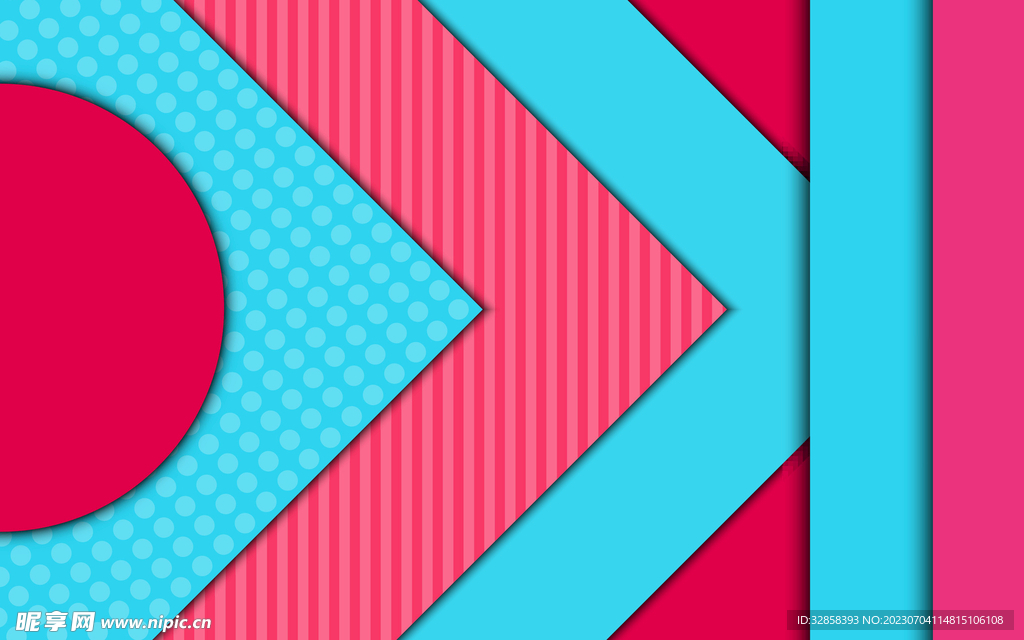 红蓝规则几何线条抽象背景