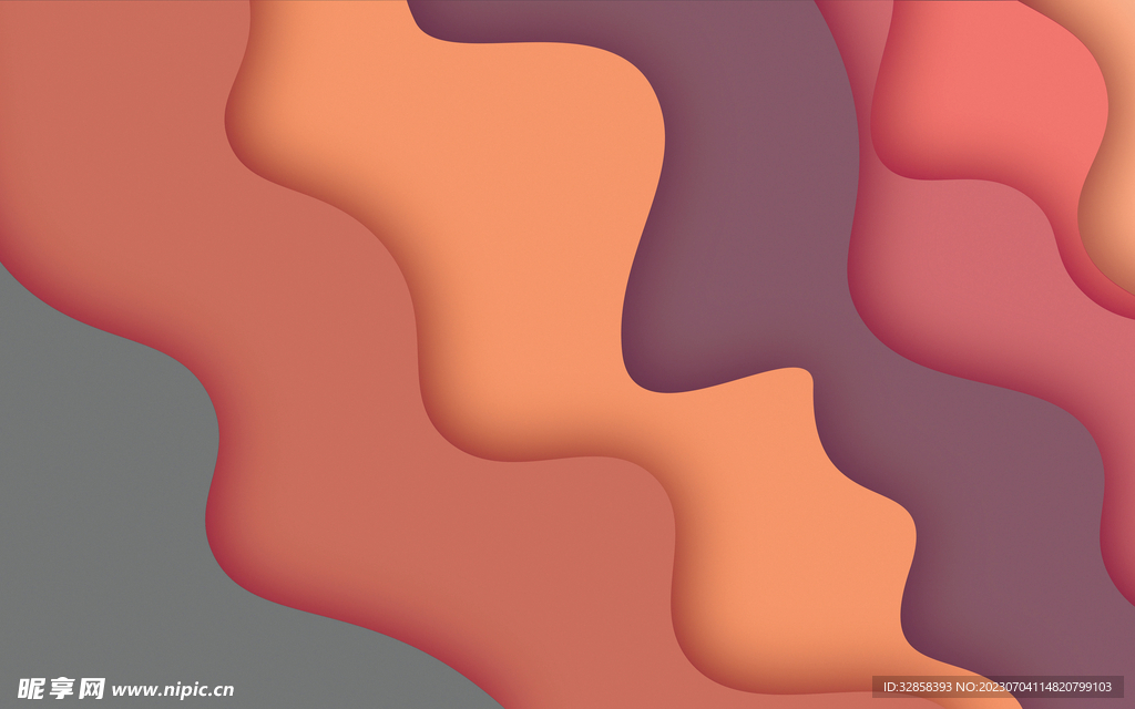 炫彩渐变抽象科技线条背景