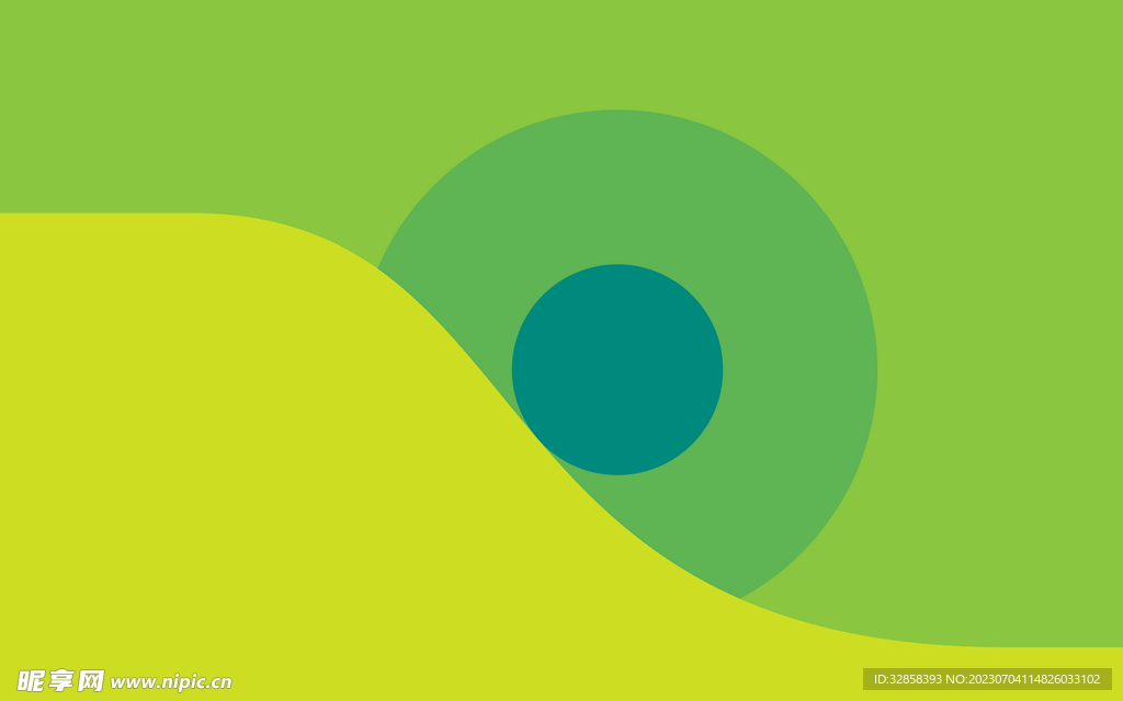 绿色渐变抽象科技线条背景