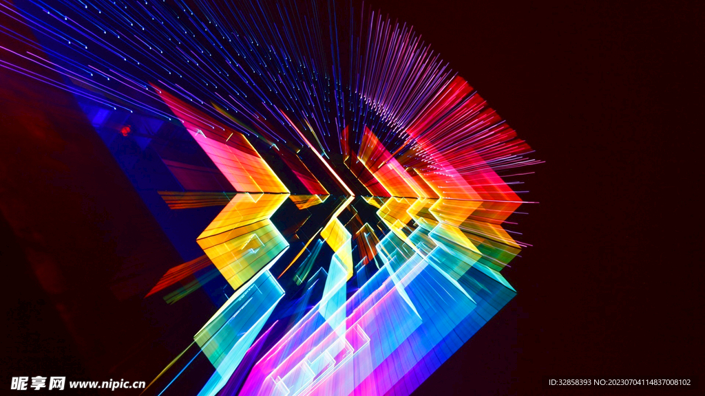 3d炫彩颜料粒子大爆炸背景