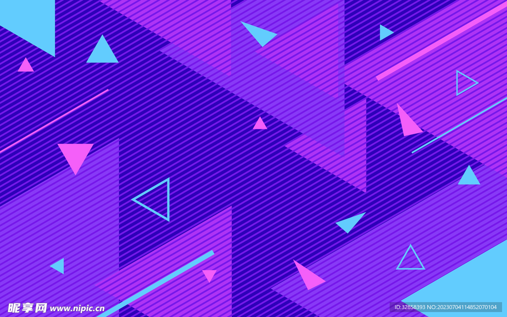 紫色不规则几何渐变抽象背景