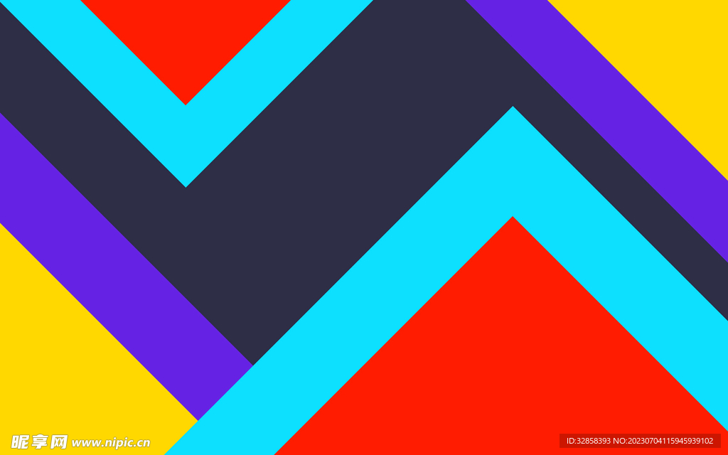 彩色不规则几何线条抽象背景