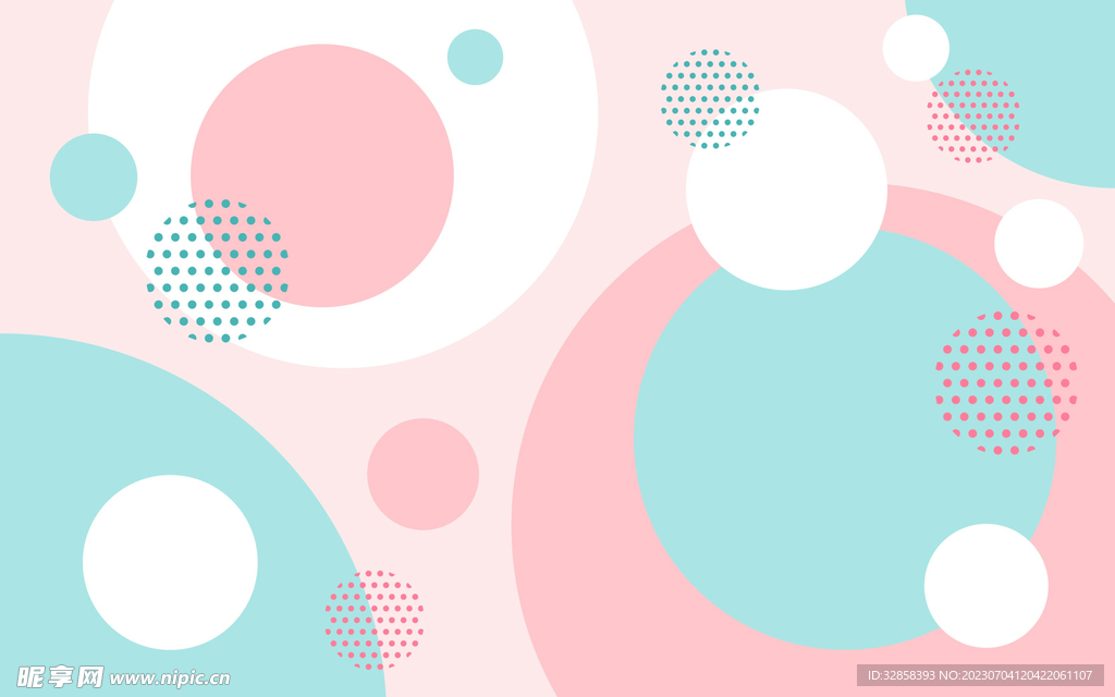 浅色圆圈抽象科技线条背景